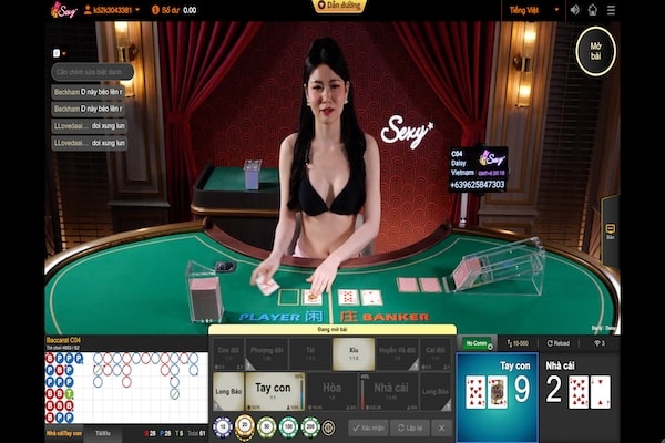 Baccarat là game hay tại AE Sexy 188Bet